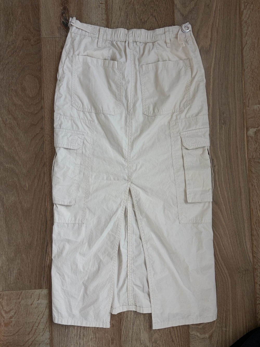 Wild Fable Light Beige Cargo Midi Skirt - Picture 2 of 4